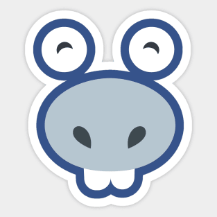 Cute Donkey Face Sticker